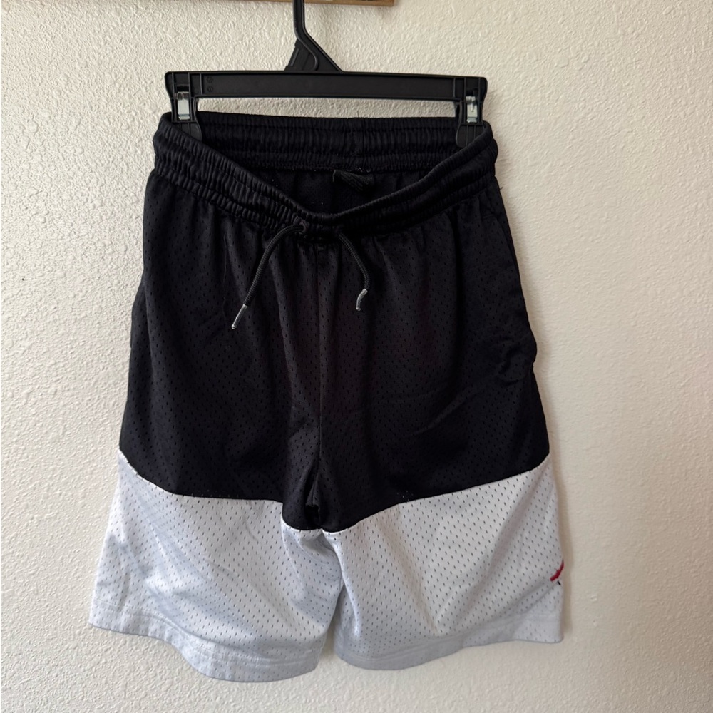 Jordan Two-Tone Black and White Kids Shorts